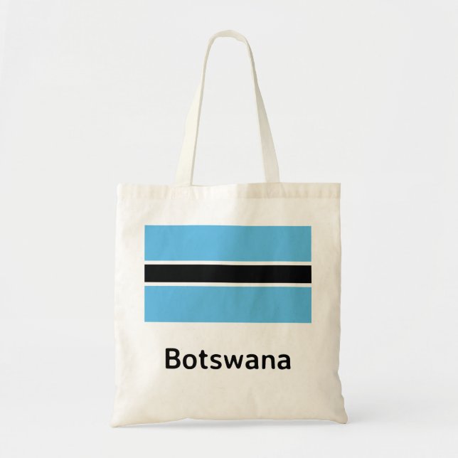 Bolsa Tote Bandeira do Botsuana (Frente)