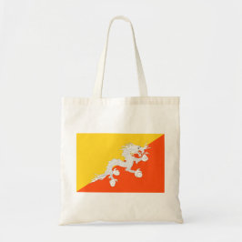 Bolsa Tote Bandeira do Butão (Butão) (Dragão Thunder)