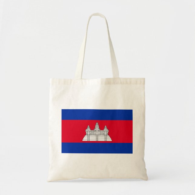 Bolsa Tote Bandeira do Camboja (Frente)