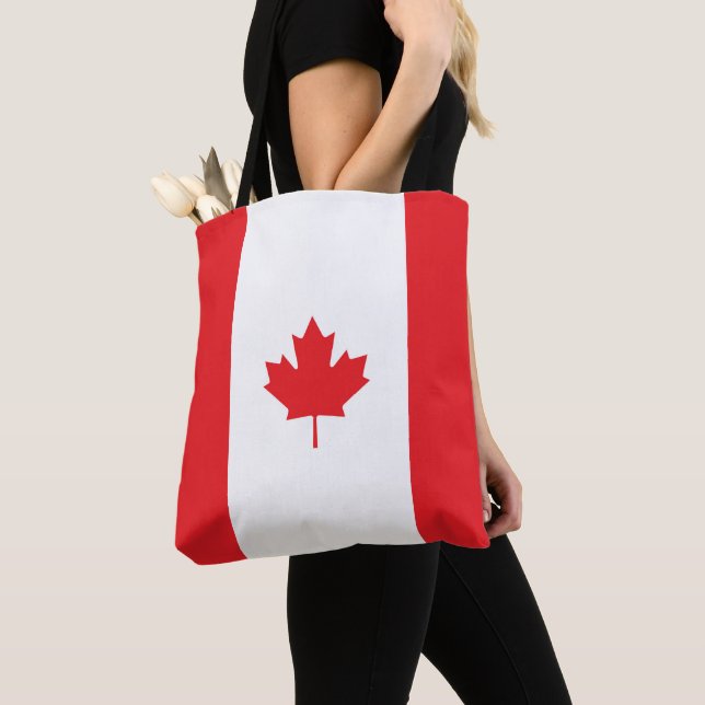 Bolsa Tote Bandeira do Canadá (Close Up)