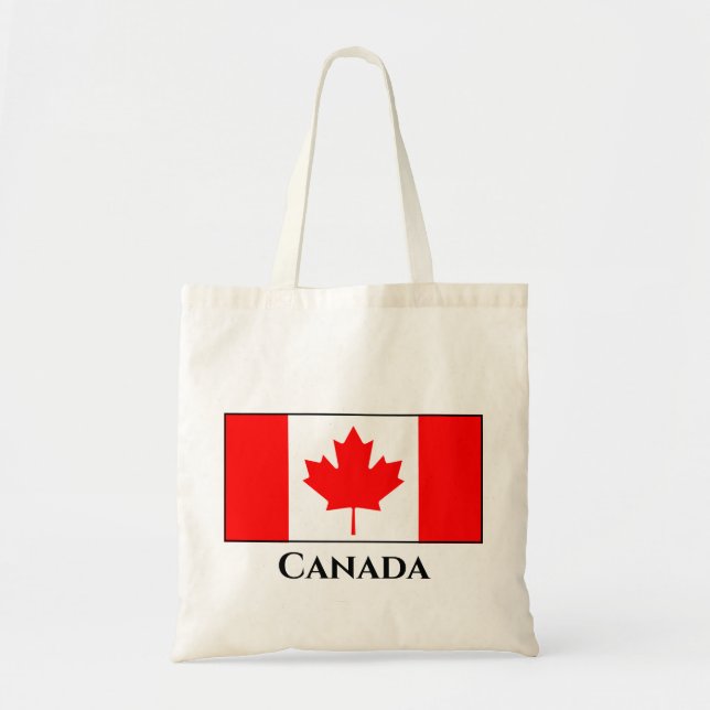 Bolsa Tote Bandeira do Canadá (Canadá) (Frente)