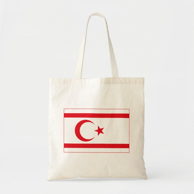 Bolsa Tote Bandeira do Chipre norte (Frente)