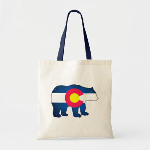 Bolsa Tote Bandeira do Colorado com saco reutilizável