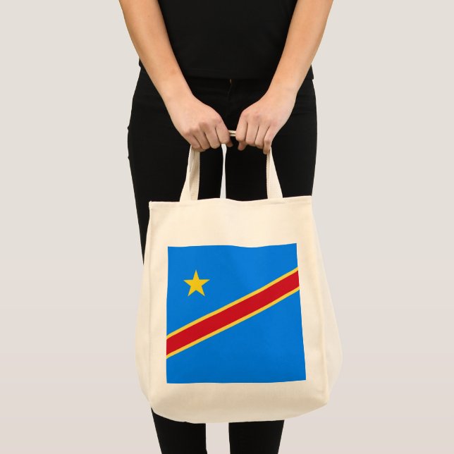 Bolsa Tote Bandeira do Congo (Frente (produto))
