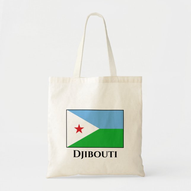 Bolsa Tote Bandeira do Djibuti (Frente)