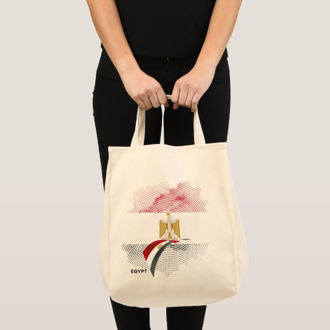 Bolsa Tote bandeira do Egito (Frente (produto))