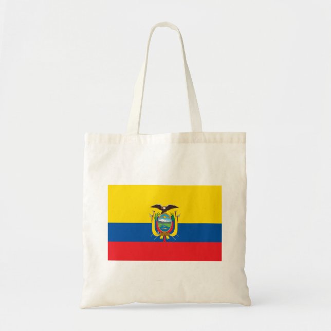 Bolsa Tote Bandeira do Equador (Frente)
