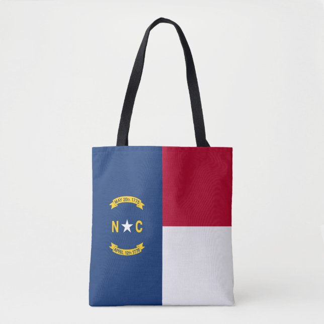 Bolsa Tote Bandeira do Estado da Carolina do Norte (Frente)
