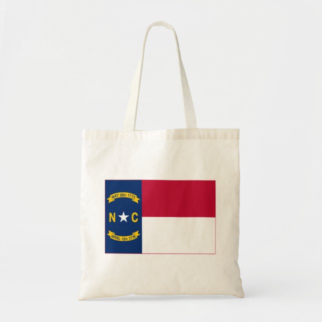 Bolsa Tote Bandeira do Estado da Carolina do Norte (Frente)