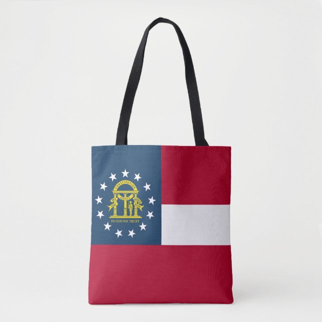 Bolsa Tote Bandeira do Estado da Geórgia (Frente)