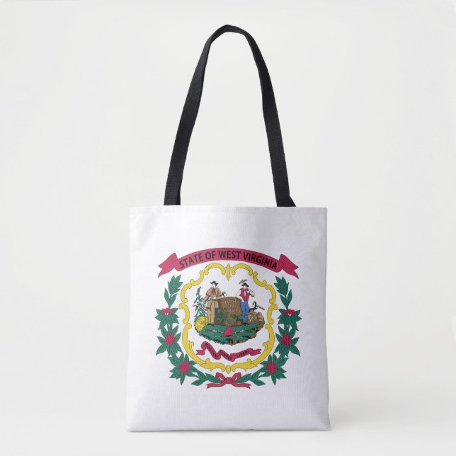 Bolsa Tote Bandeira do Estado da Virgínia Ocidental (Frente)