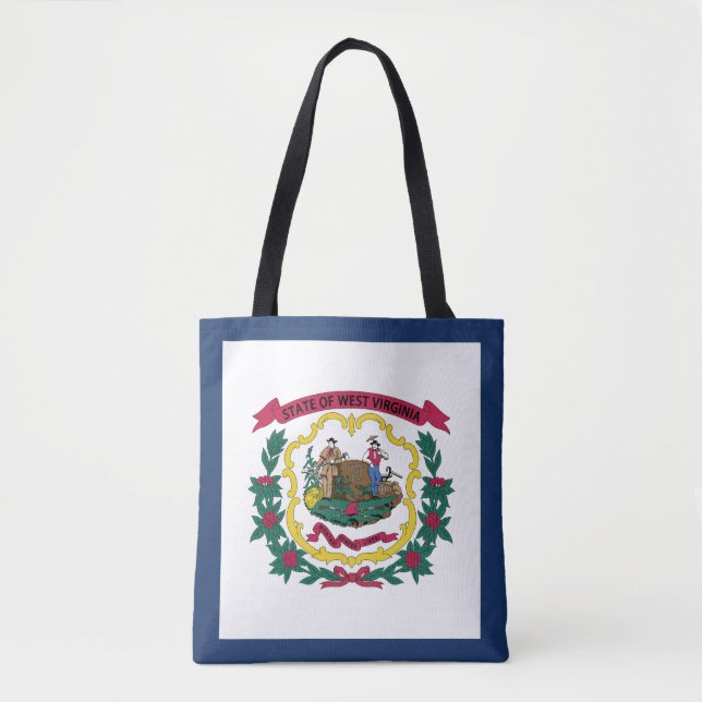 Bolsa Tote Bandeira do Estado da Virgínia Ocidental (Frente)