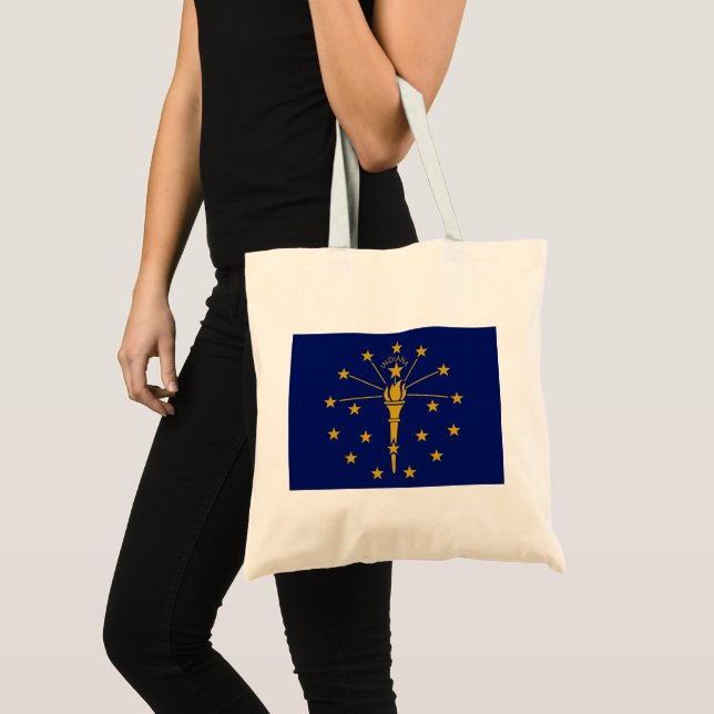 Bolsa Tote Bandeira do Estado de Indiana (Frente (produto))