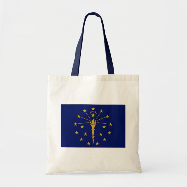 Bolsa Tote Bandeira do Estado de Indiana (Frente)