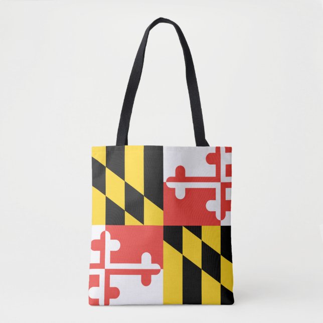 Bolsa Tote Bandeira do estado de Maryland (Frente)