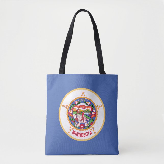 Bolsa Tote Bandeira do estado de Minnesota (Frente)