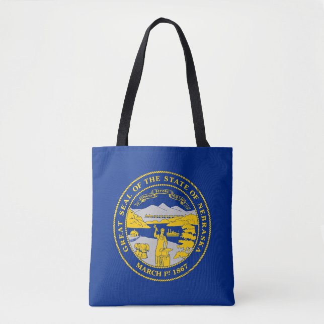 Bolsa Tote Bandeira do Estado de Nebraska (Frente)