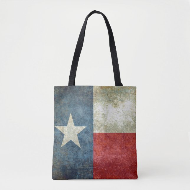 Bolsa Tote Bandeira do estado de Texas (Frente)
