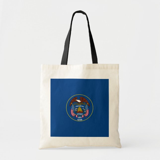 Bolsa Tote Bandeira do Estado de Utah Design (Frente)