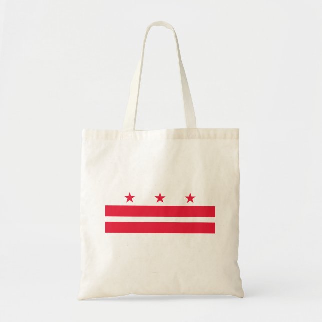 Bolsa Tote Bandeira do estado de Washington DC (Frente)
