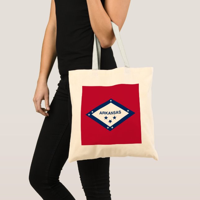 Bolsa Tote Bandeira do Estado do Arkansas (Frente (produto))