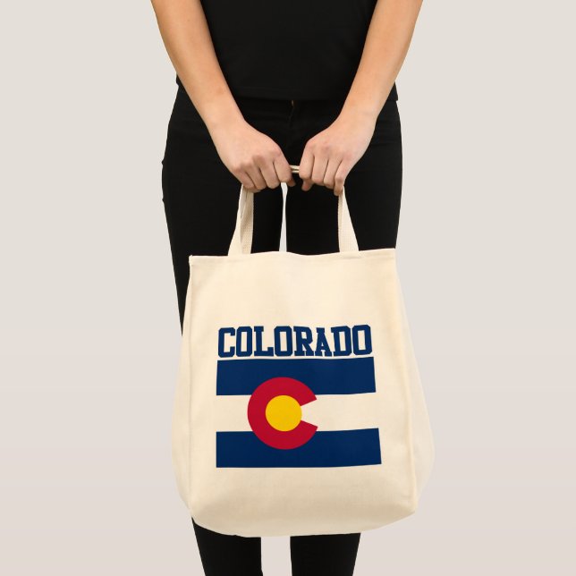 Bolsa Tote Bandeira do Estado do Colorado Tote Bag (Frente (produto))