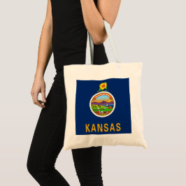 Bolsa Tote Bandeira do Estado do Kansas