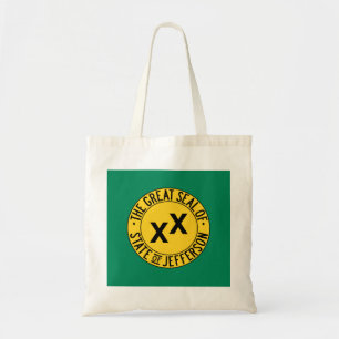 Bolsa Tote Bandeira do Estado Proposto dos EUA de Jefferson
