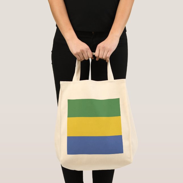 Bolsa Tote Bandeira do Gabão (Frente (produto))