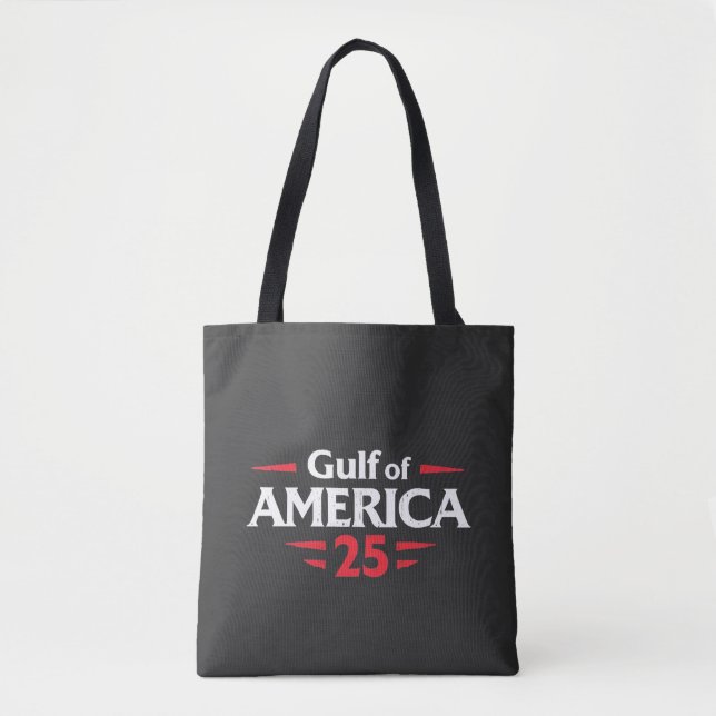 Bolsa Tote Bandeira do Golfo da América Patriótica Americana  (Frente)