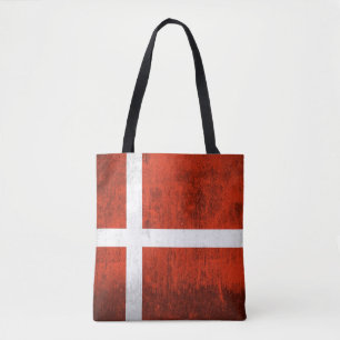 Bolsa Tote Bandeira do Grunge de Dinamarca