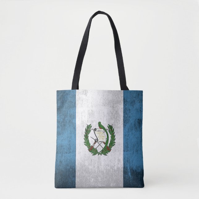 Bolsa Tote Bandeira do Grunge de Guatemala (Frente)