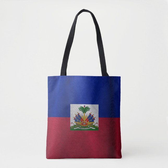 Bolsa Tote Bandeira do Haiti (Frente)