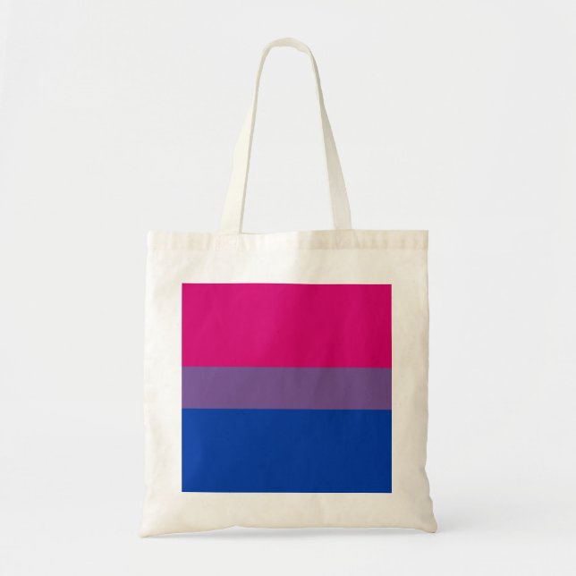 Bolsa Tote Bandeira do Orgulho Bissexual (Frente)