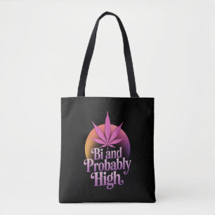 Bolsa Tote Bandeira do Orgulho Bissexual Bi E Provavelmente A