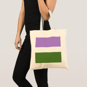 Bolsa Tote Bandeira do orgulho genderqueer SlipperyJoe's lava