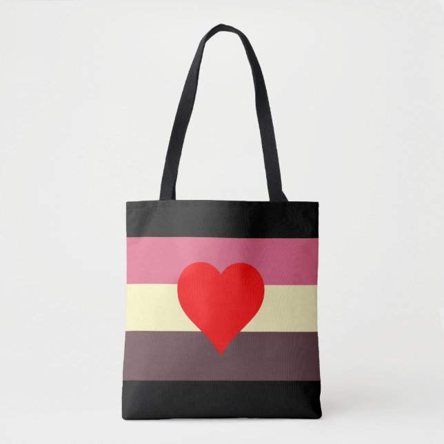 Bolsa Tote Bandeira do Orgulho Gordo (Frente)