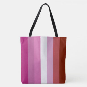 Bolsa Tote Bandeira do Orgulho Lésbico