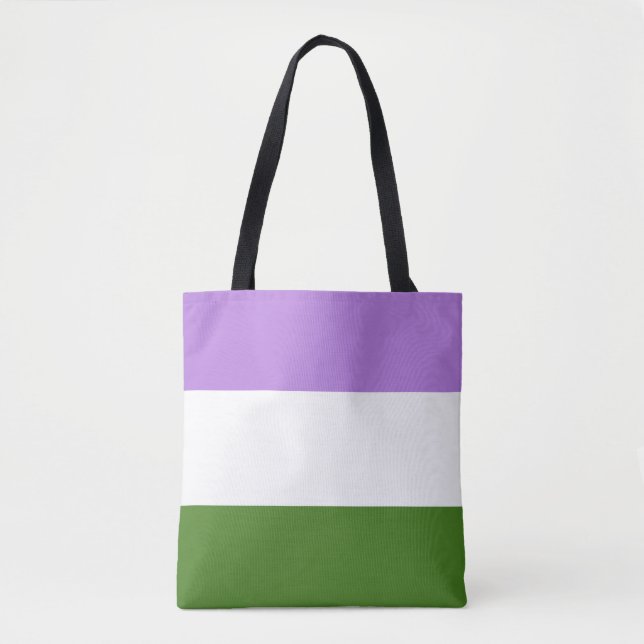 Bolsa Tote Bandeira do Orgulho Queer (Frente)