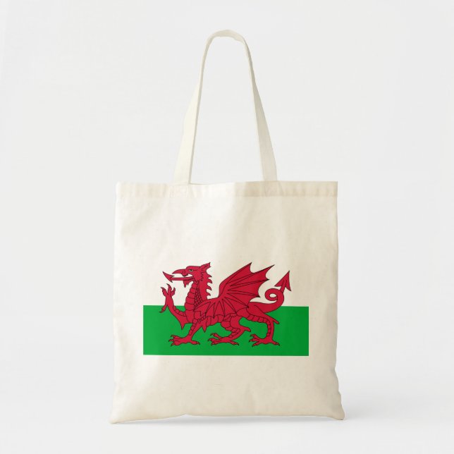 Bolsa Tote Bandeira do País de Gales (Frente)
