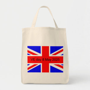 Bolsa Tote Bandeira do Reino Unido VE dia 2025