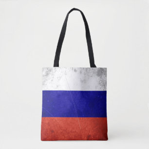 Bolsa Tote Bandeira do russo do Grunge