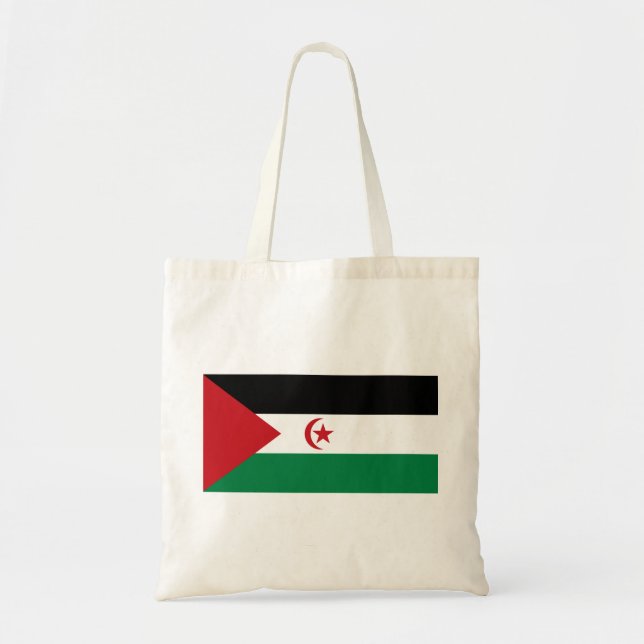 Bolsa Tote Bandeira do Sara Ocidental (Frente)
