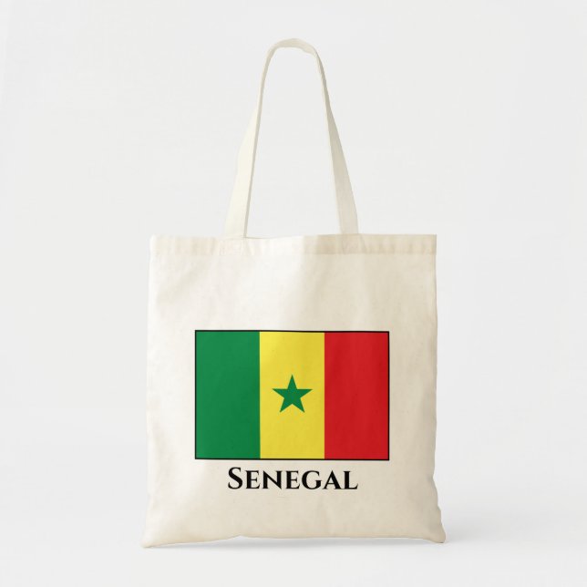Bolsa Tote Bandeira do Senegal (Senegal) (Frente)