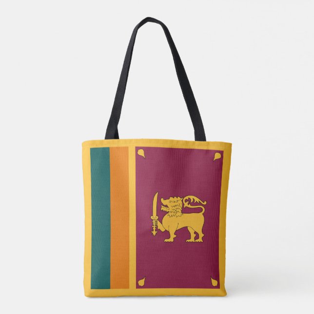 Bolsa Tote Bandeira do Sri Lanka (Verso)