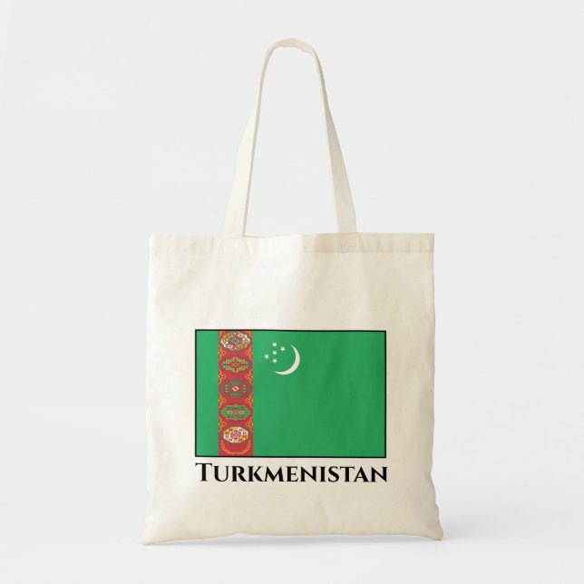 Bolsa Tote Bandeira do Turquemenistão (Frente)