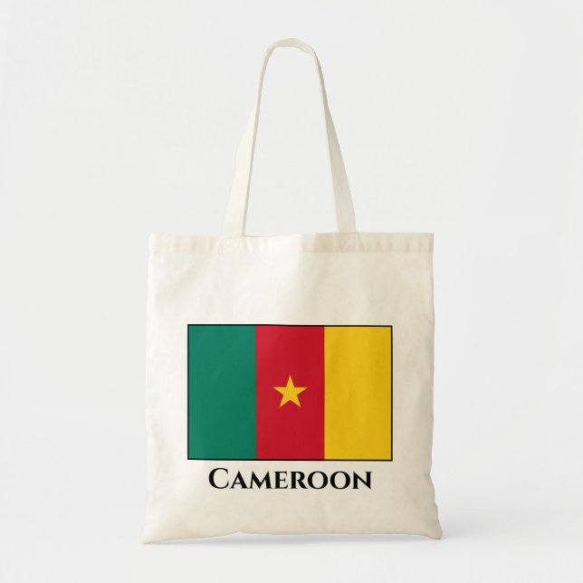 Bolsa Tote Bandeira dos Camarões (Frente)