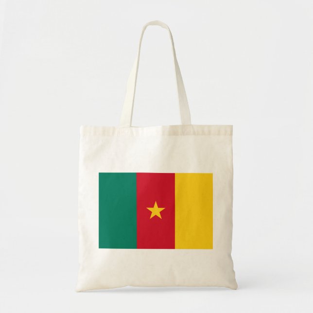 Bolsa Tote Bandeira dos Camarões (Frente)