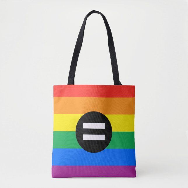 Bolsa Tote Bandeira dos Direitos Gay (Frente)