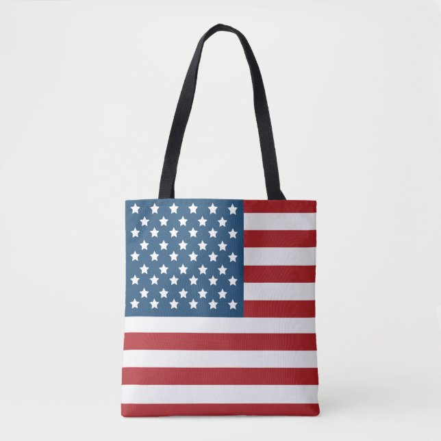 Bolsa Tote Bandeira dos Estados Unidos da bandeira dos EUA (Frente)